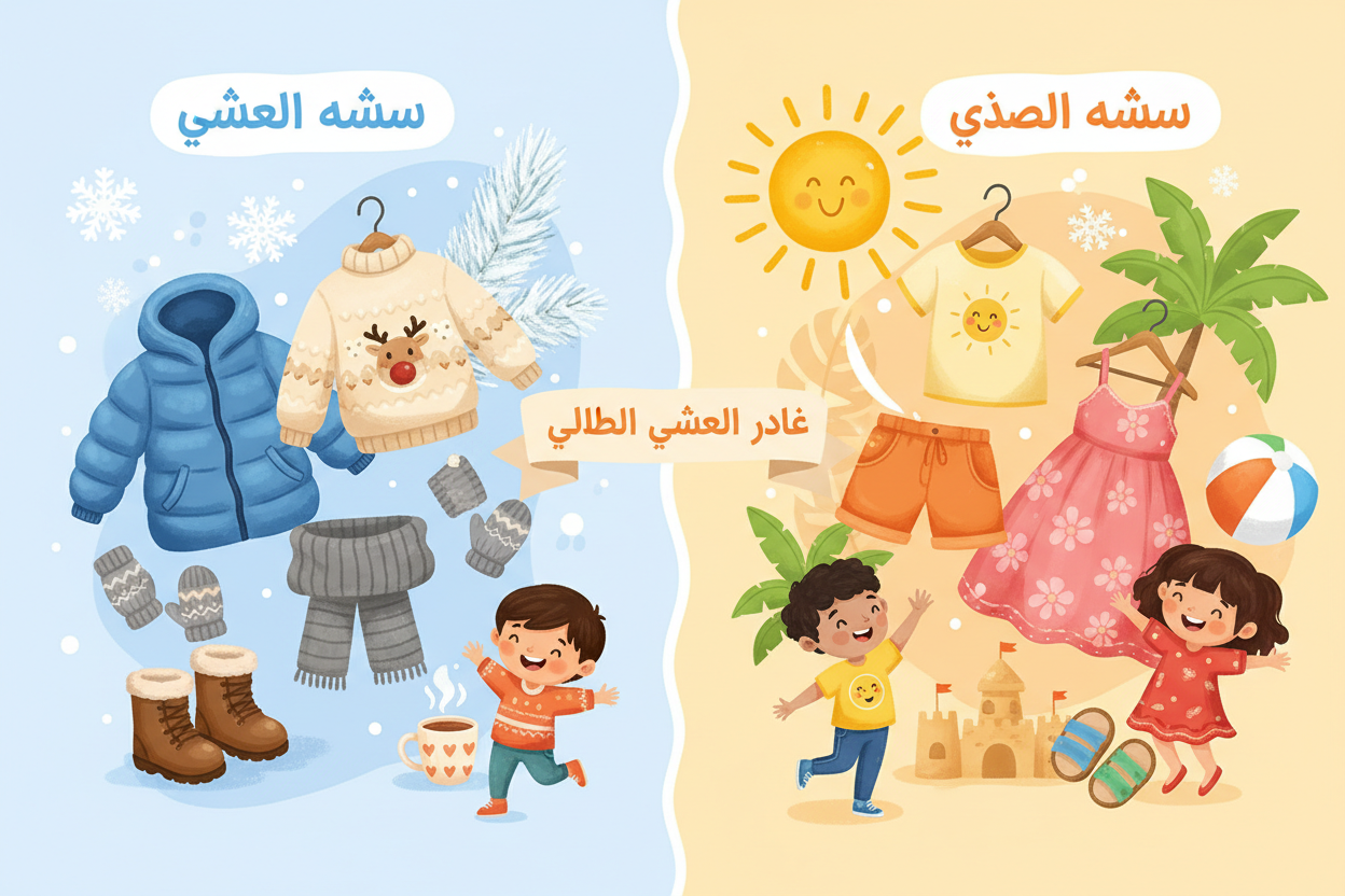 دليلك الشامل لاختيار ملابس الأطفال المناسبة للشتاء والصيف